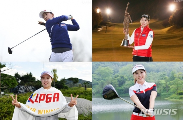 위 왼쪽부터 김보경, 홍진주, 지주현, 수이샹