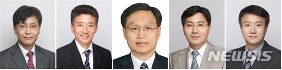 금융감독원(금감원)은 신임 부원장보 5명을 임명하는 임원인사를 단행했다고 5일 밝혔다. 왼쪽부터 김종민·이진석·박상욱·김동회·조영익 신임 부원장보.