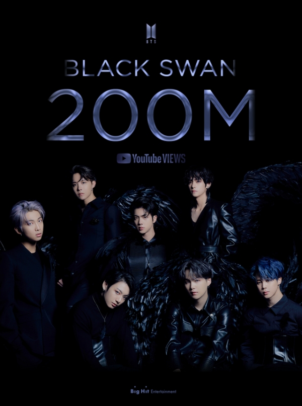 방탄소년단_Black Swan MV_2억뷰 이미지. 2020.11.20. (사진 =빅히트 엔터테인먼트 제공)