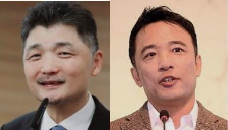 김범수 카카오 의장과 김택진 엔씨소프트 대표.