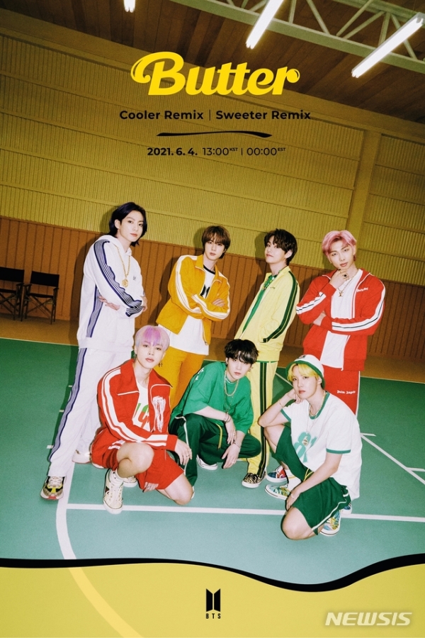 방탄소년단의 '버터' 리믹스 '쿨러' 버전 단체 사진. (사진=빅히트 뮤직 제공) 2021.06.04. photo@newsis.com