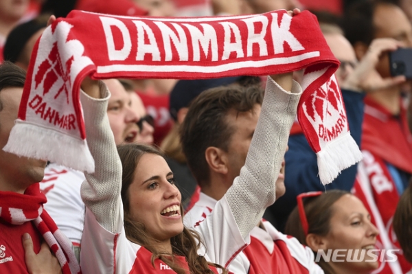덴마크가 유로2020 최종전서 러시아를 4-1로 대파했다. 2021.06.21.