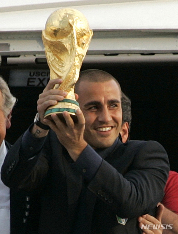 이탈리아 축구 영웅 파비오 칸나바로.2006.07.10.