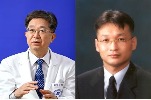 단국대병원장 김재일 원장(왼쪽), 박희곤 부원장